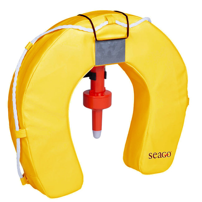 Seago Horseshoe Buoy, Bracket & SOLAS LED Light Set