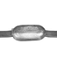 Tecnoseal Zinc 0.65kg Weld On Oval Bar Anode - 00300