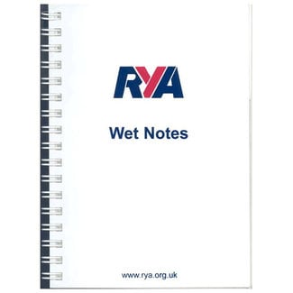 RYA RYA Wet Notes Waterproof Note Book