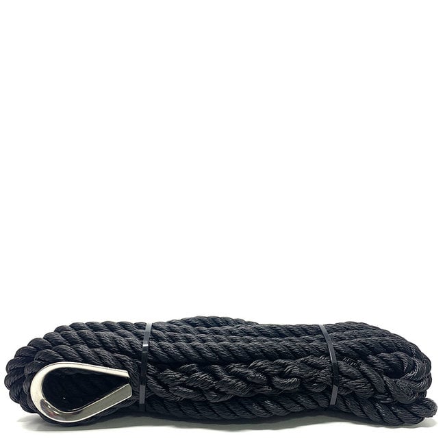 Pre-spliced Rope 3 Strand Mooring Lines with Thimble Eye - Pirates Cave  Chandlery