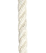 White Three (3) Strand Staple Polyprop Floating Mooring Line Rope