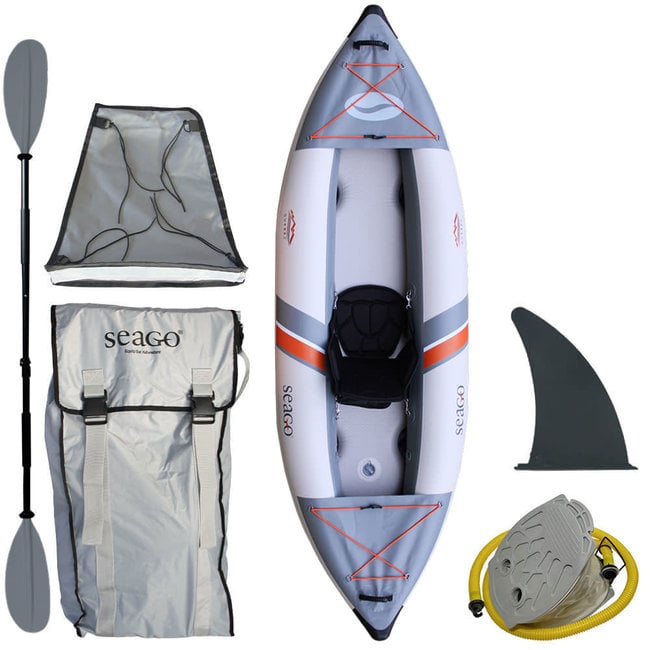 Seago Quebec 1 Person Inflatable Kayak Kit