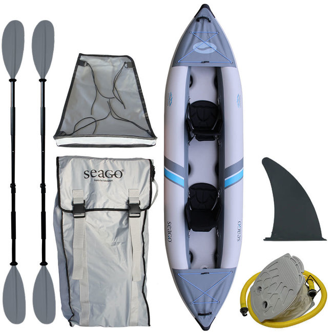 Seago Vancouver 2 Person Inflatable Kayak Kit