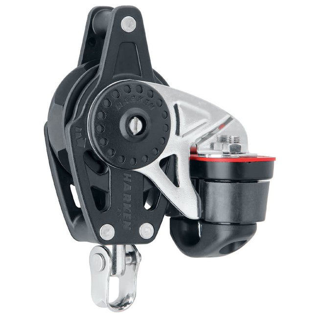 Harken 40mm Swivel Ratchet Block With Becket & Cam Cleat