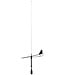 Supergain Black Swan 860mm Universal VHF Antenna S/S Whip With Wind Indicator