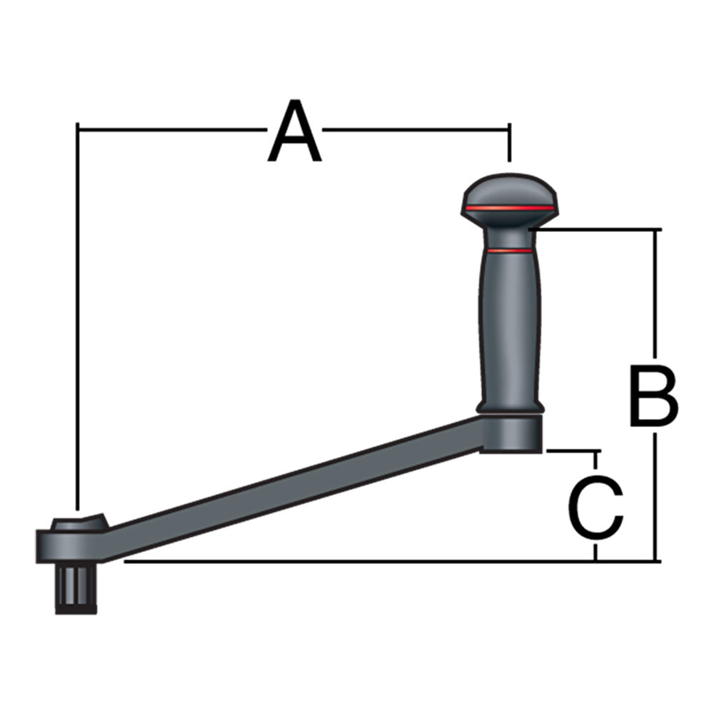 Harken LockIn Aluminium SpeedGrip Winch Handle Pirates Cave Chandlery