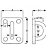 Square Eye Plate S/S (5-10mm)