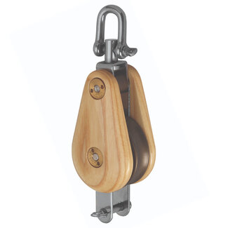 Barton Barton Classic Wooden Victory Single Swivel & Becket Block