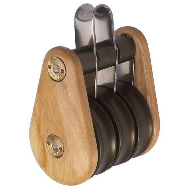 Barton Classic Wooden Victory Triple Fixed Eye Block