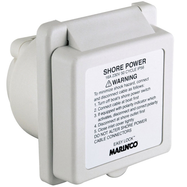 Marinco 16A Standard Easylock Inlet 230V