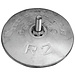 Tecnoseal Tecnoseal Zinc R2 Rudder Disc Anode 0.40kg (Pair)