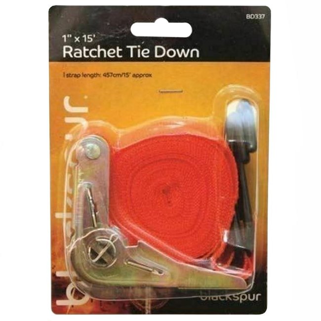 Adjustable Ratchet Tie Down Hold Strap Set