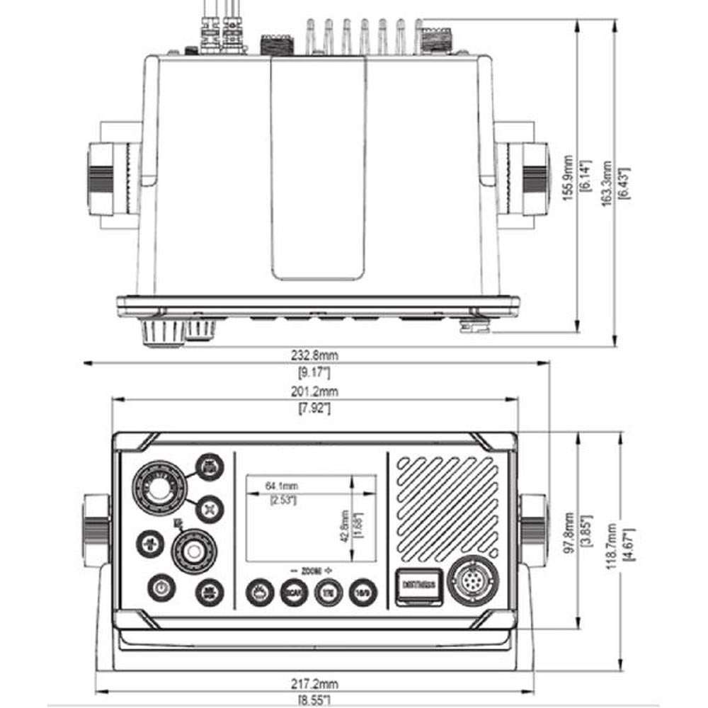 B&G V60 VHF Marine Radio with AIS Receiver Pirates Cave Chandlery