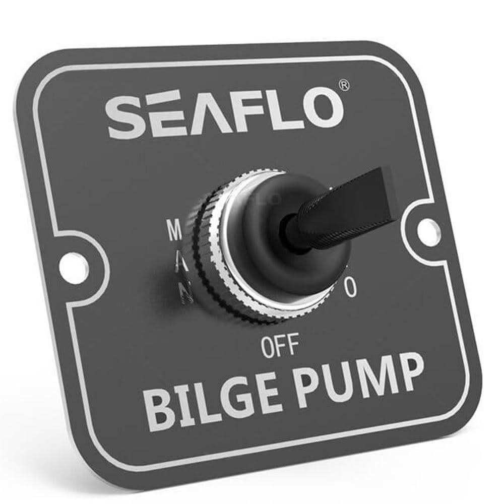 Seaflo 3Way 12/24V Bilge Pump Switch Panel Pirates Cave Chandlery