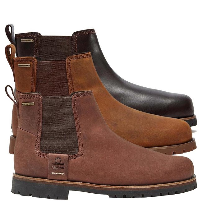 Chatham Southill Men's Waterproof Chelsea Boots Pirates Cave Chandlery