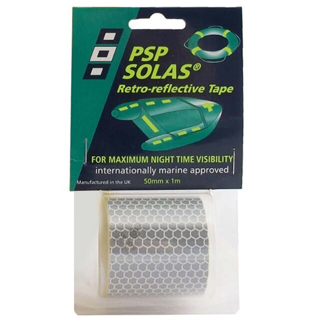 PSP SOLAS Retro-Reflective Tape 50mm x 1m