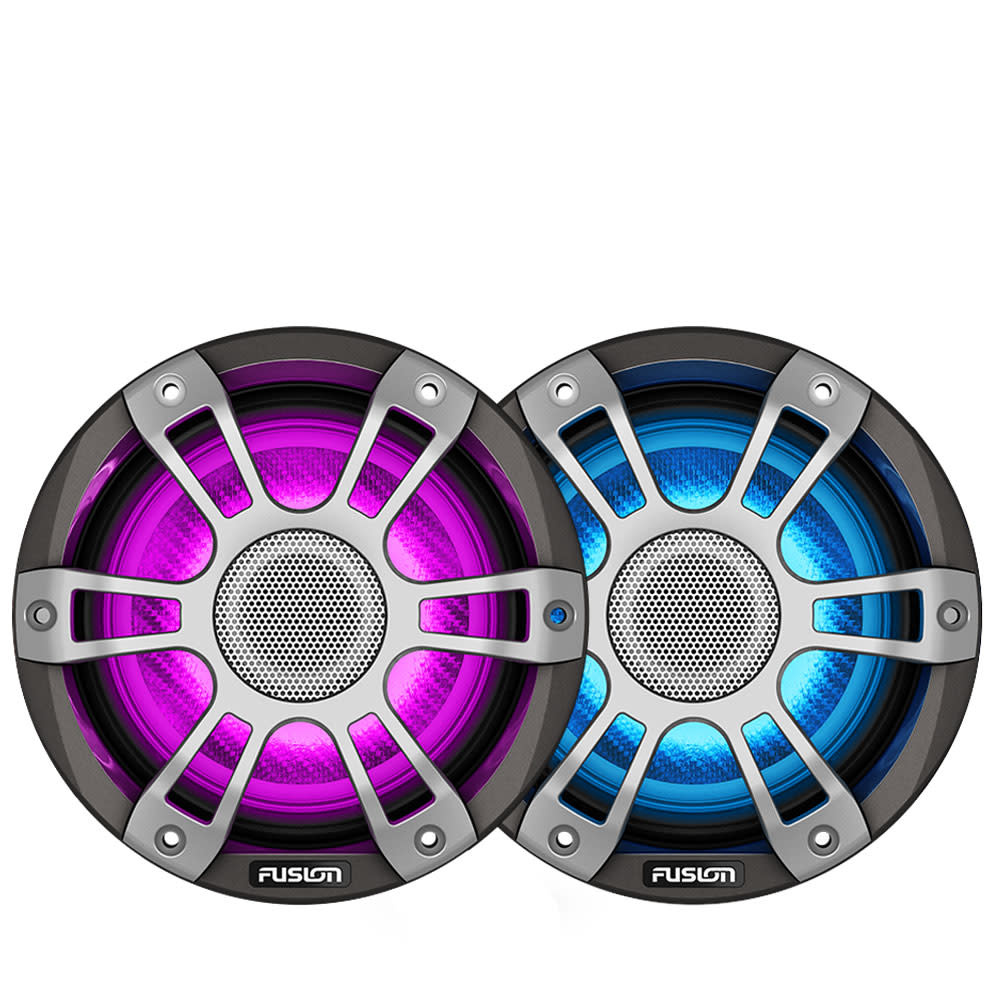 Fusion Signature Series 3i Sports Black Marine Speakers w/ CRGBW Pirates Cave Chandlery