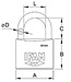 IFAM Long Shackle Marine Padlock AIS 316 ISO 3768