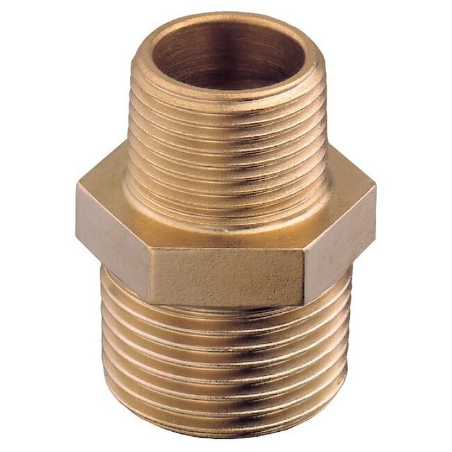 Brass Unequal Nipple Male/Male