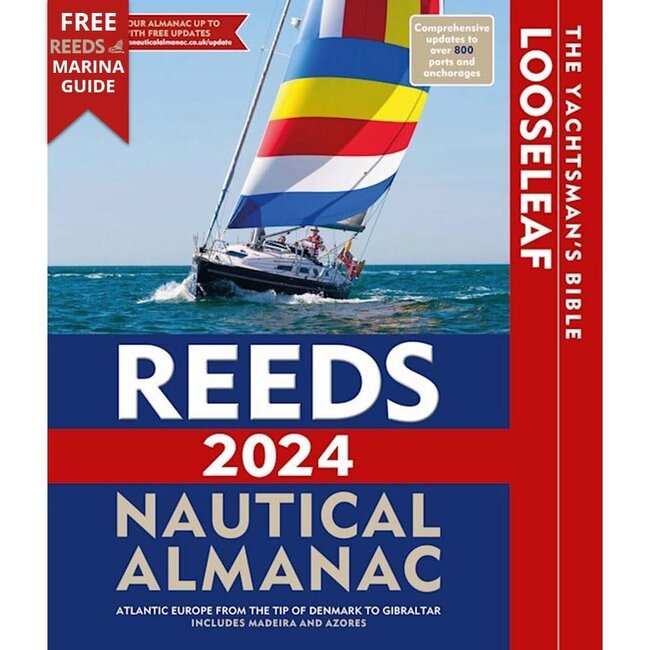 Reeds Looseleaf Almanac 2024 with FREE 2024 Marina Guide Pirates Cave Chandlery