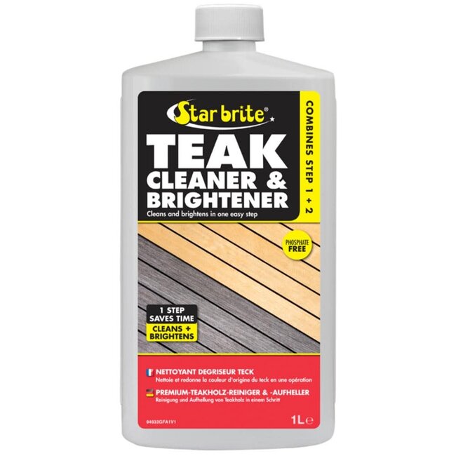 Starbrite One Step Teak Cleaner & Brightener 1L