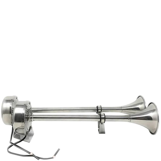 Stainless Steel Double Trumpet Horn 12V