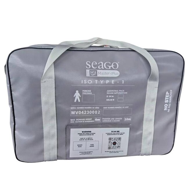 Seago 10 Man Sea Master Plus ISO 9650-1 Life Raft