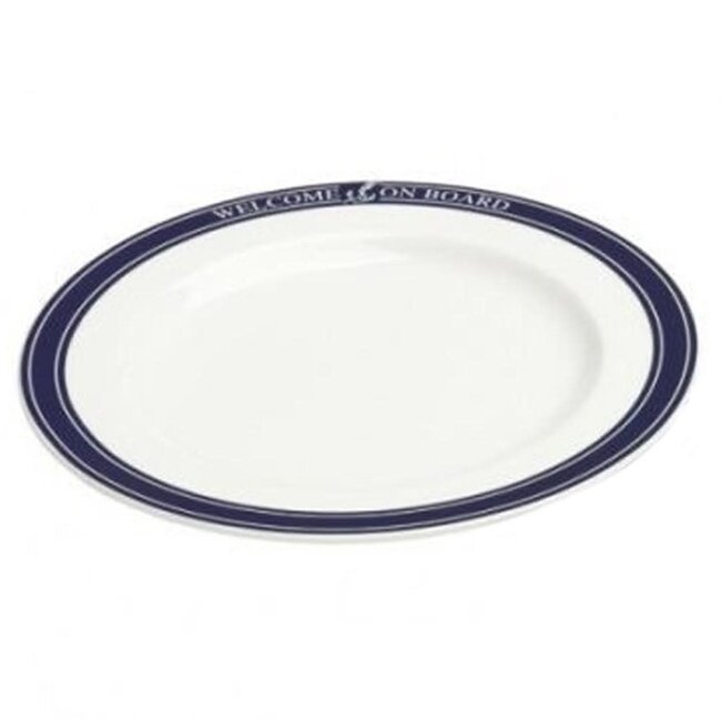 Welcome On Board Porcelain Deep Plate 23cm