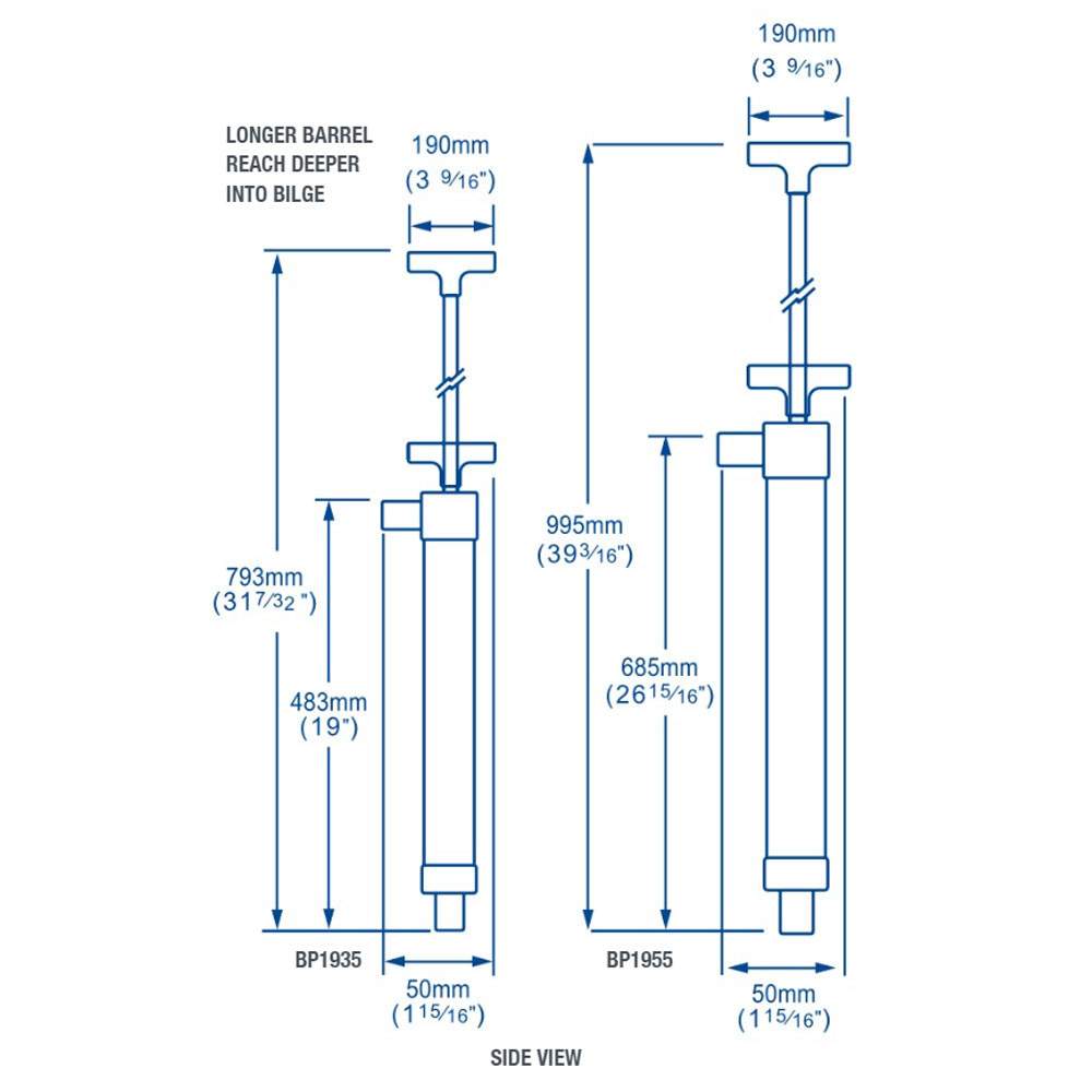 Whale Easybailer Bilge Pump Pirates Cave Chandlery