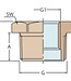 Brass Bushing Male-Female 3/4 - 1/8"