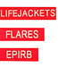 Glowfast Lifejackets Flares & EPIRB 3 Pack Labels