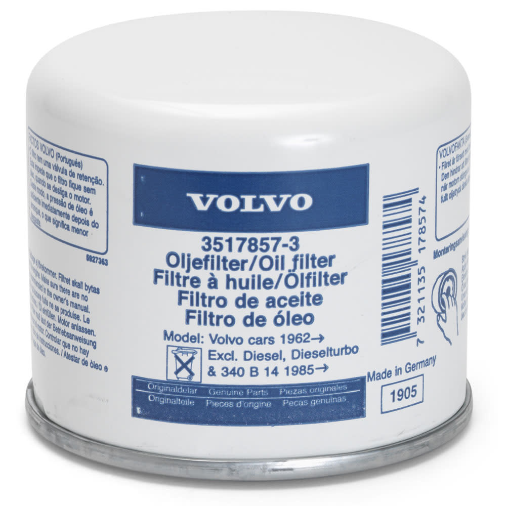 Volvo Penta Oil Filter 3517857 - Pirates Cave Chandlery 