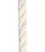 White Three (3) Strand Staple Polyprop Floating Mooring Line Rope