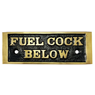 Fuel Cock Below Label (Brass)