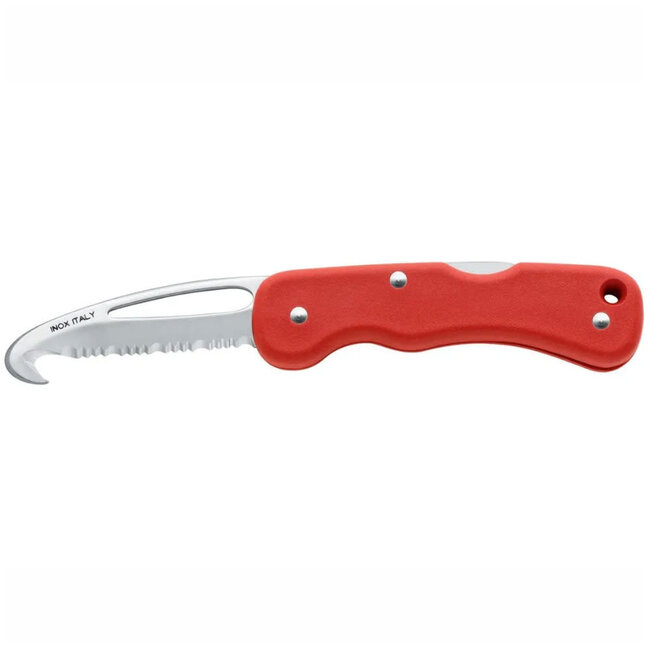 Rescue Knife Locking with Hook and Shackler Red