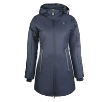 HKM temperatuur verwarmende lange jas Navy