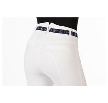 HKM Rijbroek Monaco Bit Logo Highwaist Full Grip Wit