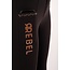 Rebel 2073 Rebel Rijbroek Highwaist Full Grip Zwart Rosegold