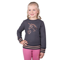 QHP Sweater Junior Didy Unicorn Grijs