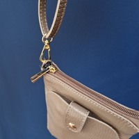 Leather Phonebag Wendy Taupe