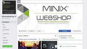 Like onze MINIXWEBSHOP Facebook pagina