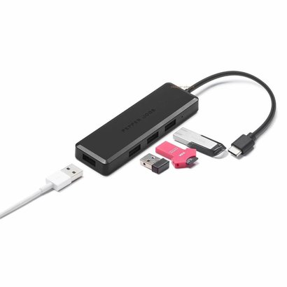 Pepper Jobs TCH-U4 USB C Adapter with 4 USB 3.0 Ports