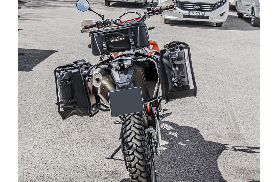 BUMOT Xtremada soft panniers for the KTM 690 Enduro R