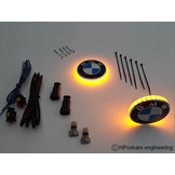 HPoskam BMW LED emblem indicator lights 70 mm (set)