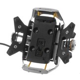 Touratech Handlebar mount for Garmin Zumo 340 / 345 / 350 / 390 / 395 V 3.0 *lockable*, black