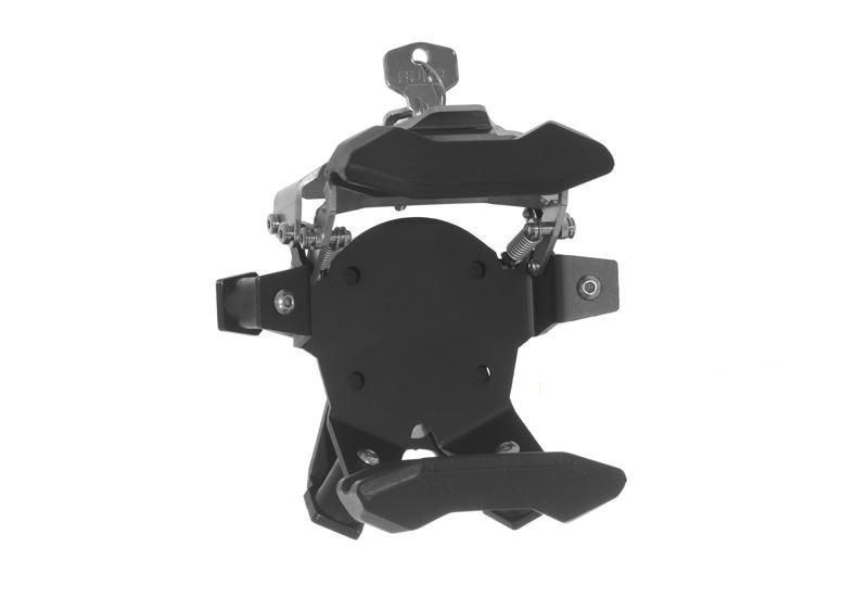 Touratech Handlebar mount motorbike for TomTom Rider 40/400/410/450/550, lockable, black anodised
