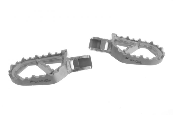 Touratech foot pegs 'Works' - KTM 790, 890, 1050, 1090, 1190 Adv, 1290 S Adv, LC8, LC4, 690 Enduro, EXC, Husqvarna Norden 901