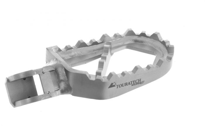 Touratech foot pegs 'Works' - KTM 790, 890, 1050, 1090, 1190 Adv, 1290 S Adv, LC8, LC4, 690 Enduro, EXC, Husqvarna Norden 901