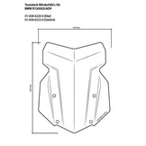 Touratech windscherm groot - BMW R1250GS / BMW R1250GSA / BMW R1200GS / BMW R1200GSA