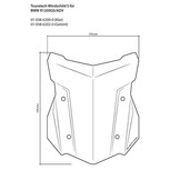 Touratech windscreen small - BMW R1250GS/ R1250GS Adventure/ R1200GS (LC)/ R1200GS Adventure (LC)